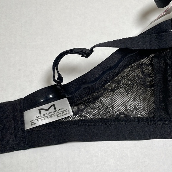 Maidenform Bra SE1102 Self Expressions Push Up Extreme Lift Lace 40D Black NWT - Picture 6 of 10